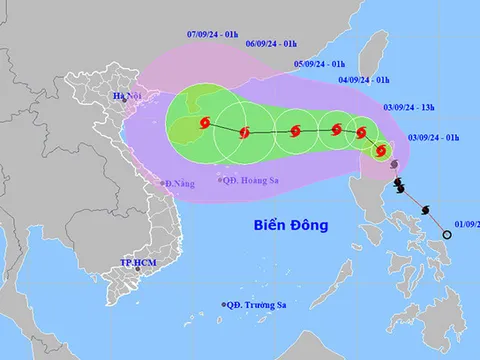 Bão YAGI sắp đi vào Biển Đông