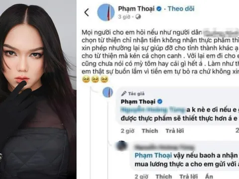 Phát ngôn của Tiktoker Phạm Thoại về việc từ thiện thiên tai gây bão mạng