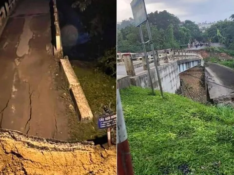 Hòa Bình: Một cây cầu bị sập lúc rạng sáng
