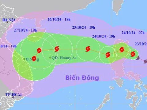 Bão Trà Mi ngày càng phức tạp, đổi hướng liên tục