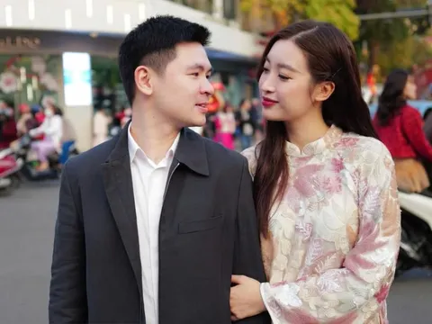 Hoa hậu Đỗ Mỹ Linh tình tứ bên chồng chủ tịch đầu năm