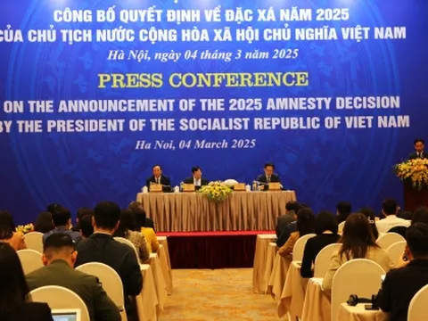 Công bố Quyết định đặc xá năm 2025 của Chủ tịch nước