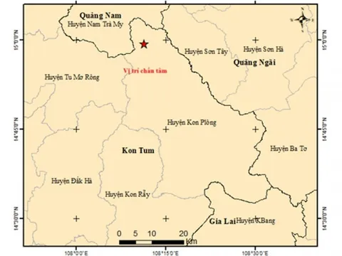 Kon Tum: Liên tiếp nhiều vụ động đất xảy ra tại khu vực huyện Kon Plông