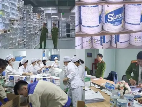 Khởi tố 4 bị can 'chạy án' trong vụ sản xuất, buôn bán sữa bột giả