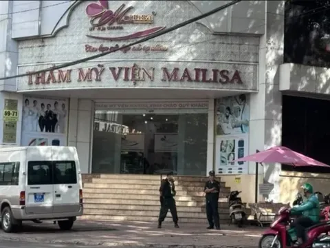 Công an có mặt tại toà nhà thẩm mỹ viện Mailisa ở Đắk Lắk và TP.HCM