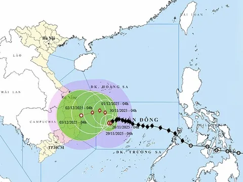 Bão số 15 giật cấp 14, vùng biển miền Trung biển động dữ dội