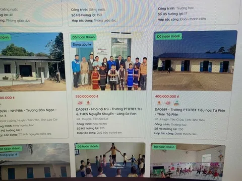 Tiếp tục phát hiện loạt dự án trường học thuộc hệ sinh thái Nuôi em, đã xây dựng xong vẫn kêu gọi đóng góp