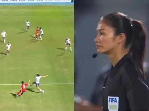 Nữ trọng tài Lào tước bỏ bàn thắng đẹp của tuyển nữ Việt Nam có lý lịch khủng
