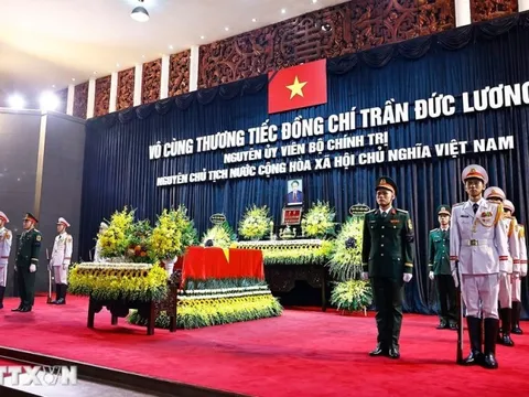 Cử hành trọng thể Lễ Quốc tang nguyên Chủ tịch nước Trần Đức Lương