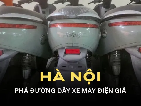 Lại phá đường dây xe máy điện giả