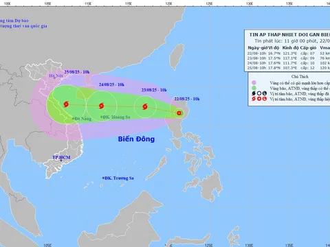 Bão sắp vào Biển Đông: Áp thấp nhiệt đới mạnh dần, gió giật cấp 14