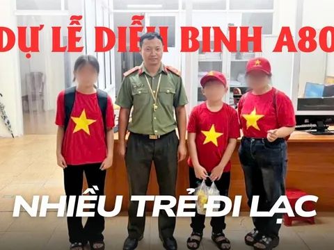 Nhiều trẻ đi lạc khi dự lễ diễu binh A80, Công an Hà Nội khuyến cáo