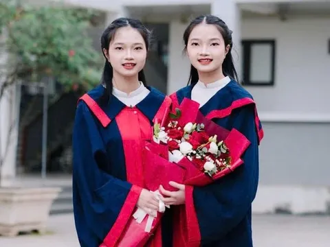 Cặp chị em song sinh cùng đạt 30/30 điểm, cùng bước chân vào Học viện Quân y