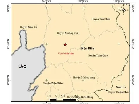 Điện Biên: Động đất độ lớn 5.0 tại Mường Chà, mức gây rủi ro thiên tai