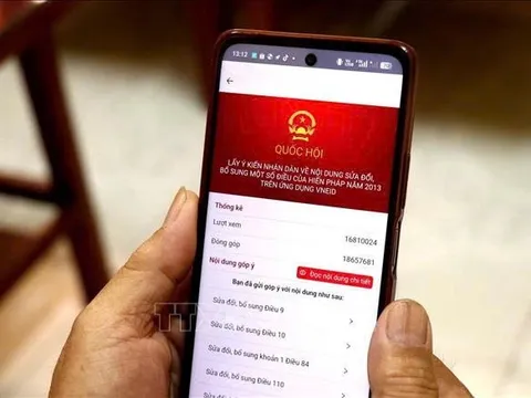 Tỉ lệ tán thành nội dung dự thảo Nghị quyết sửa đổi, bổ sung Hiến pháp là 99,75%