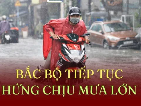 Bão số 11 suy yếu thành áp thấp nhiệt đới, gây mưa lớn ở Bắc Bộ