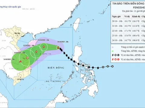 Bão trên Biển Đông hướng về miền Trung, gió giật cấp 13