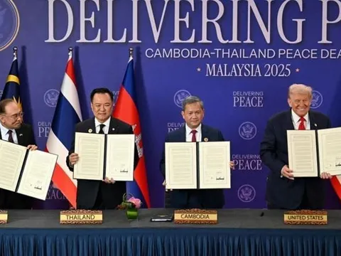Campuchia và Thái Lan ký tuyên bố chung về thỏa thuận hòa bình