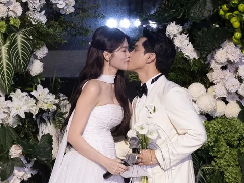 Á hậu Quỳnh Châu gây chú ý với vòng hai lớn bất thường trong lễ cưới