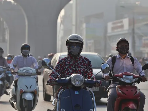 Ô nhiễm không khí ở Hà Nội vẫn đang ở mức gây hại cho sức khỏe