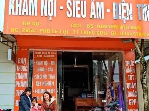 Triệu Sơn - Thanh Hóa: Cần xử lý nghiêm đối với Phòng khám Y Cao Cầu Nhơm