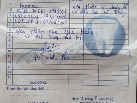 Thuốc tẩy giun Fugacar có dấu hiệu làm giả?