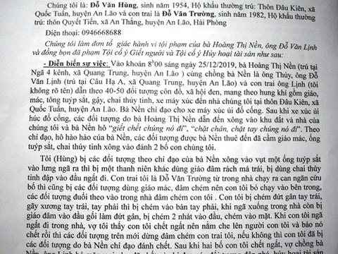 Vụ đòi nợ dã man ở Hải Phòng: Công an huyện An Lão có chậm trễ xử lý tội phạm?