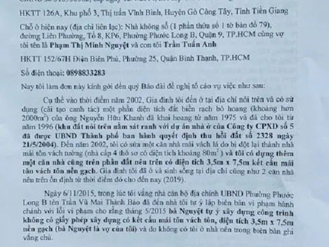 TP.HCM: Công ty xây dựng số 5 có 'cưỡng chế' đất, tài sản người dân trái luật?