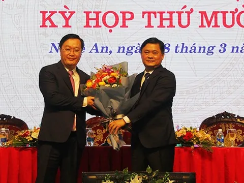 Ông Nguyễn Đức Trung được bầu giữ chức vụ Chủ tịch UBND tỉnh Nghệ An