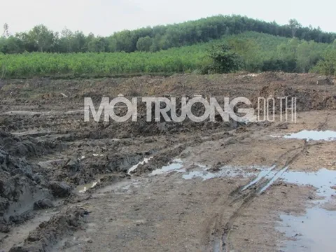 Nghệ An: Dân tố doanh nghiệp ngang nhiên đổ hàng trăm tấn bùn thải