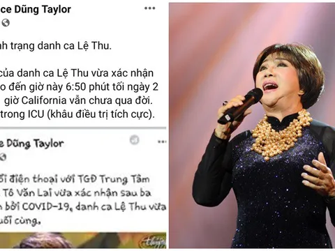 Con gái xác nhận tình trạng hiện tại của danh ca Lệ Thu sau nhiều ngày nguy kịch vì mắc COVID-19