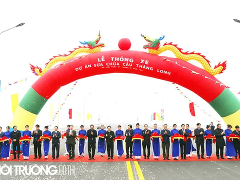 Sáng 7/1, Hà Nội chính thức thông xe cầu Thăng Long