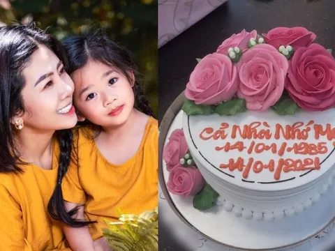 Bé Lavie tự tay chuẩn bị bánh sinh nhật cho cố nghệ sĩ Mai Phương