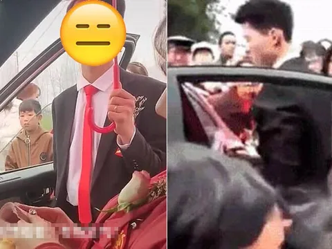 Cô dâu ngồi lì trong xe cưới đếm tiền không chịu xuống, thái độ của chú rể gây sốt MXH