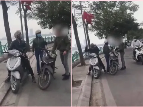 Đánh ghen cực trái ngang ở Hồ Tây: Chồng bắt gặp vợ ôm nhân tình, bị kẻ thứ 3 lao vào đấm đá túi bụi