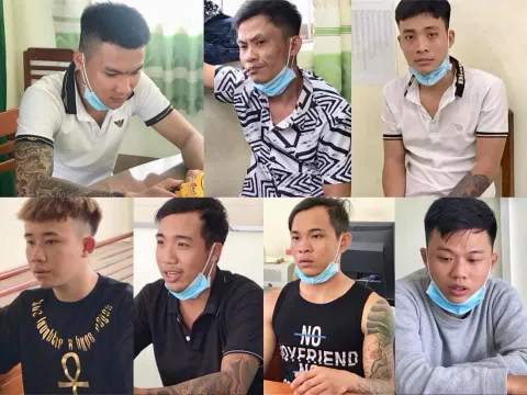 An Giang: Tạm giữ nhóm thanh niên đi đòi nợ mang theo nhiều hung khí 'nóng'