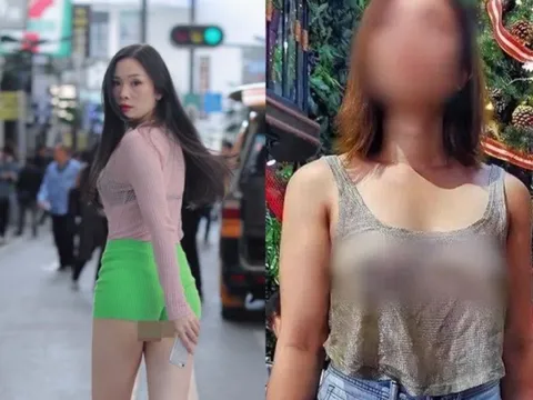 'Mặc như không mặc' dạo phố, cô gái khiến người đi đường 'giật mình thon thót'