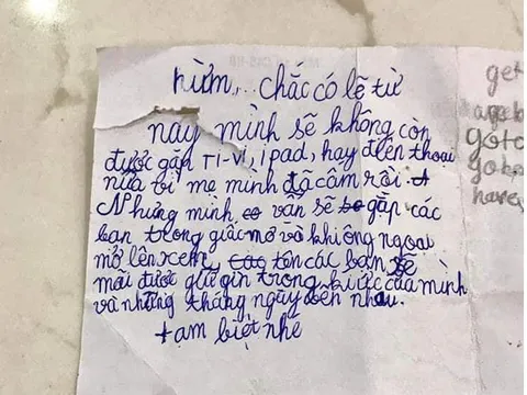 Mẹ tịch thu iPad, cậu nhóc lớp 3 viết thư ngôn tình khiến ai cũng bật cười: Trẻ con giờ lớn nhanh quá!