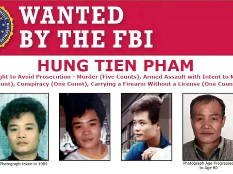 FBI treo thưởng 30.000 USD bắt nghi phạm người Việt bắn chết 5 người trong vụ thảm sát 30 năm trước