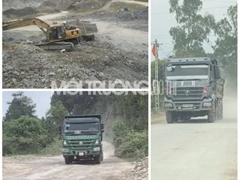 Quỳnh Lưu - Nghệ An: Núp bóng mỏ đá để khai thác đất trái phép?