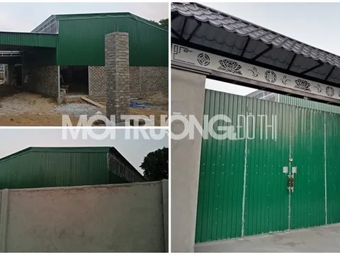Nghệ An: Nhà xưởng sản xuất nước lau chùi gần ngàn m2 mọc trái phép?