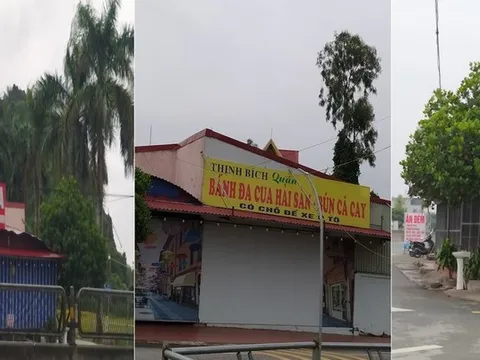 Hải Phòng: Cơ sở ăn uống trên hành lang QL10 gây cản trở giao thông