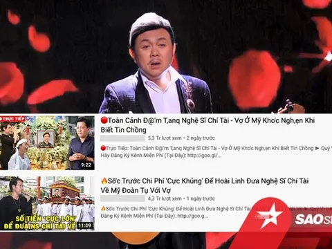 Kênh YouTube trục lợi từ cố nghệ sĩ Chí Tài bằng những video chắp vá