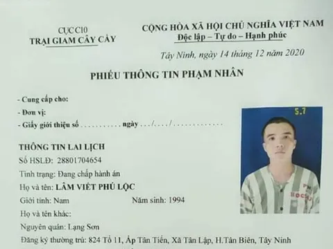 Truy tìm hai phạm nhân thụ án tội giết người trốn khỏi Trại giam Cây Cầy