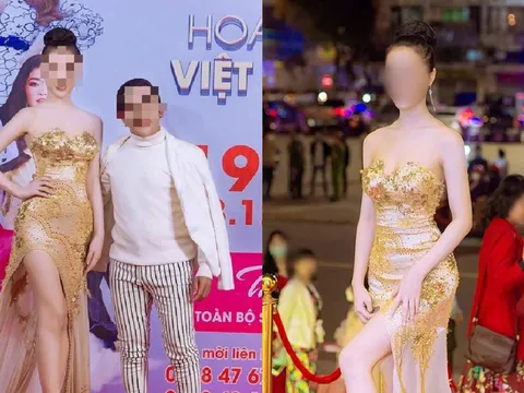Cô gái bị đánh ghen trên phố Lý Nam Đế bất ngờ xuất hiện tại thảm đỏ một cuộc thi nhan sắc