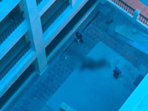 Nam thanh niên rơi ở trường Đại học Công nghiệp Hà Nội xuống đất tử vong
