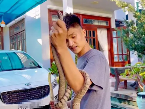 Mạc Văn Khoa tay không bắt rắn tại biệt thự 50 tỉ khiến dân mạng sửng sốt