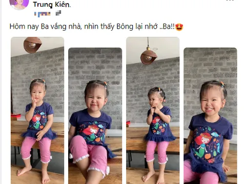 Lê Phương 'mượn' con gái để bày tỏ nỗi nhớ chồng khiến fan cũng lịm tim theo