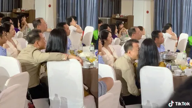 Thêm khoảnh khắc shark Bình tình tứ bên Phương Oanh suốt buổi tiệc, giới thiệu bạn gái trong sự hò reo