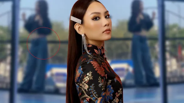 Xôn xao hình ảnh Hoa hậu Mai Phương để lộ nội y kém duyên ở nơi đông người khiến fan 'chào thua'